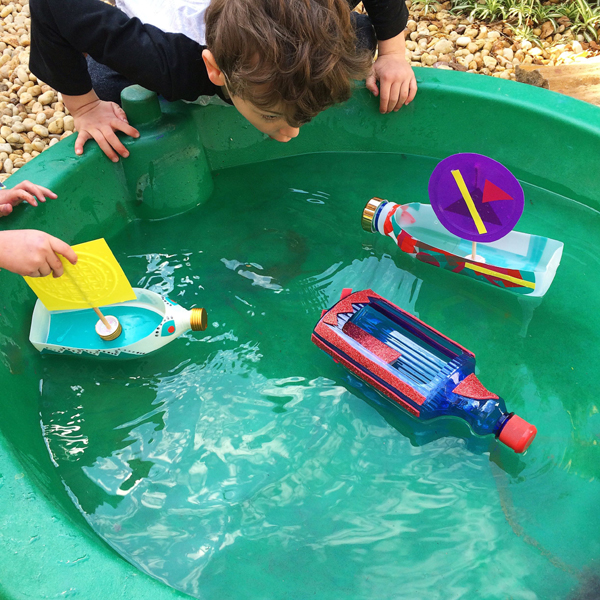 Plastic Bottle Boat Craft