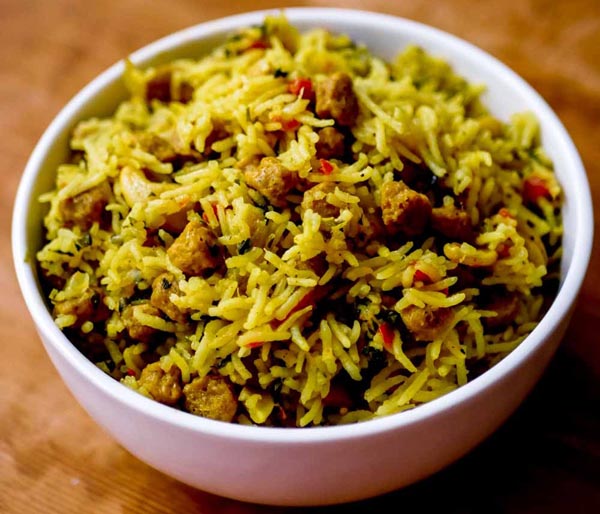 Soya Chunks (Meal Maker) Biryani