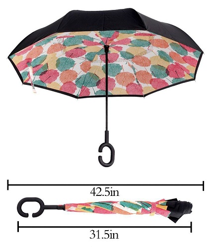 C –Alakú fogantyú típusú esernyők