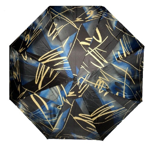Trykte polyesterblå paraplyer