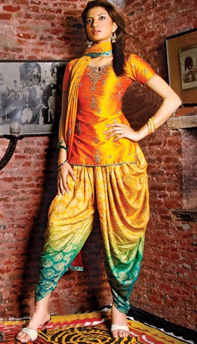 Afghansk Salwar Suit