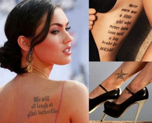 Tetoválás a Megan Foxon