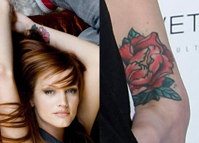 Ashlee Simpson tetovált test