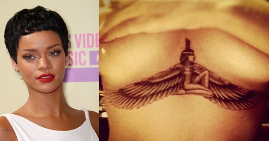 Végső tetováló csillag Rihanna