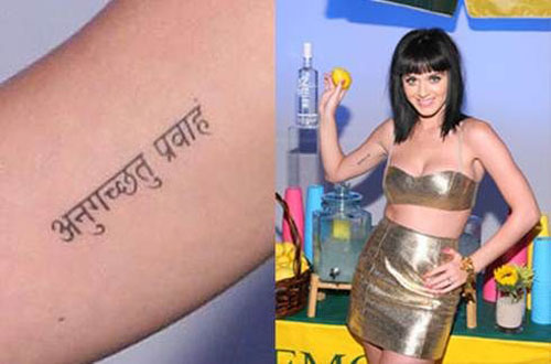 Trendy tatoveringer af Katy Perry