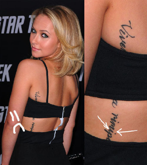 Hayden Panettiere tatoveringer