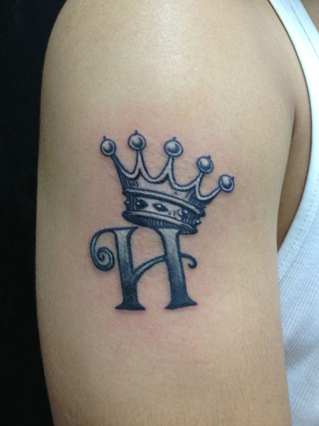 Royal H Tattoo Design