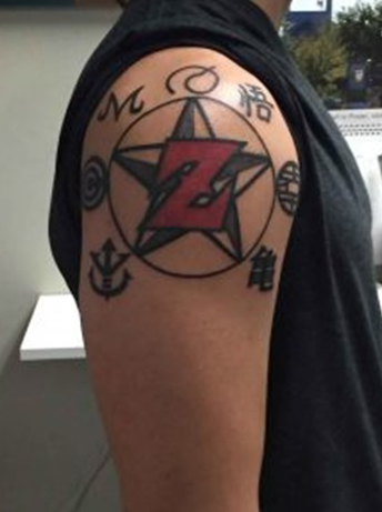 Varázslatos Z betűs tetoválás tervezés