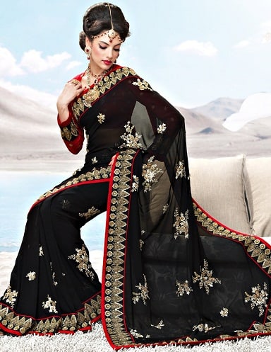 Queen Black Saree