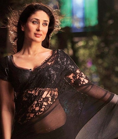 Black Lace Saree