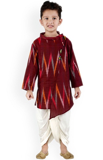 Marron Kurta és Dhoti festette: