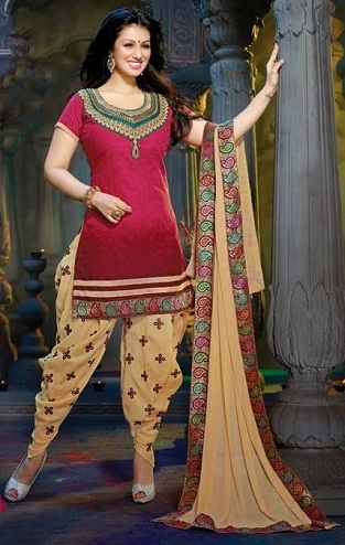 Pakistanske Dhoti Style Salwar Kameez