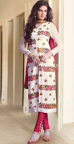 Georgette pakistanske Salwar Kameez