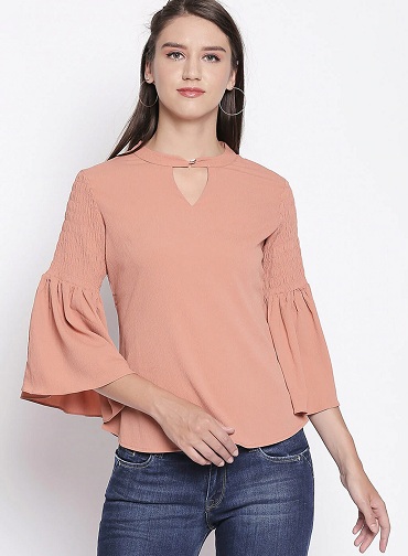 Formel top i almindelig chiffon