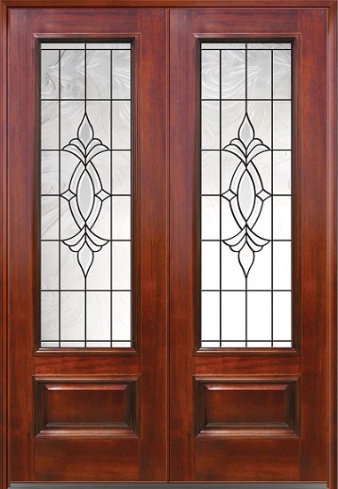 Dobbelt dørdesign med glas