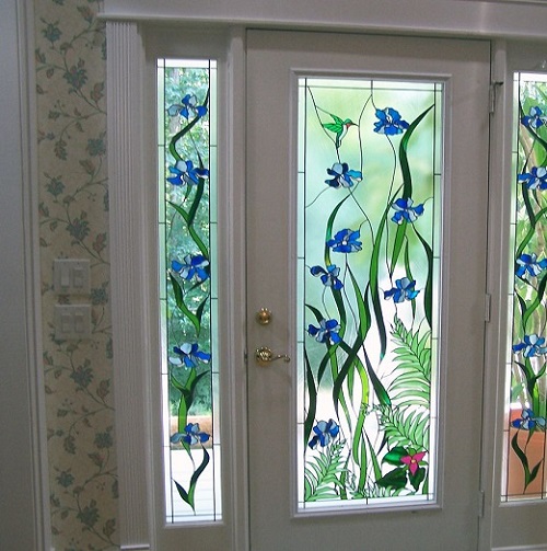 Designer glasdør