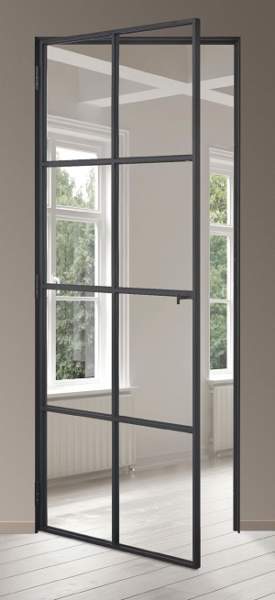 Aluminium glasdør design