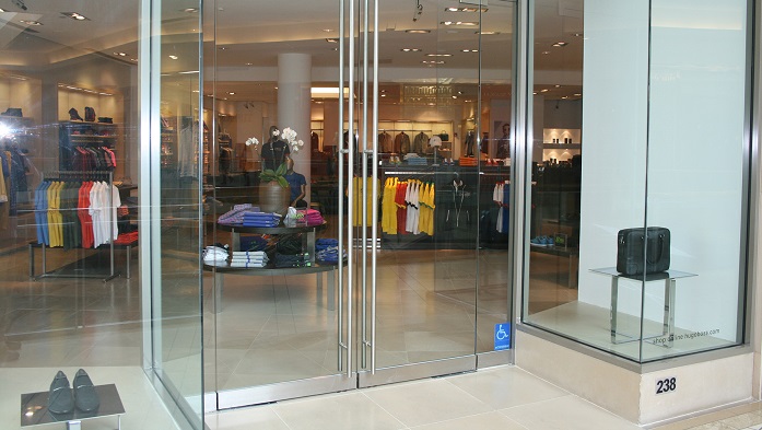 Glasdørdesign til butik