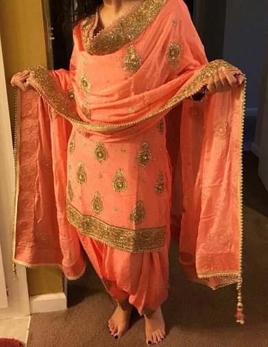 Papir Silk Punjabi Salwar Suit