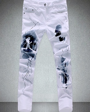 Hvide malerjeans