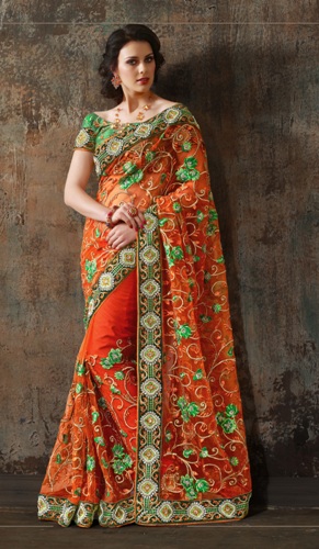 The Heavy Work Surat Saree