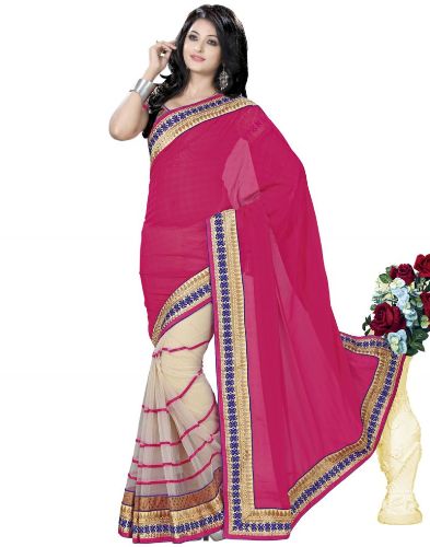 Tex Pink Surat Saree