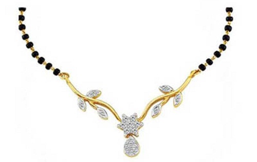 Flower Diamond Short Mangalsutra