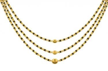 Flere tråde Jeweled Short Mangalsutra