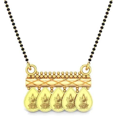 22K Gold Gold Mangalsutra Design