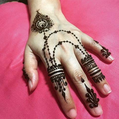 Smykker Style Mehndi Finger Designs