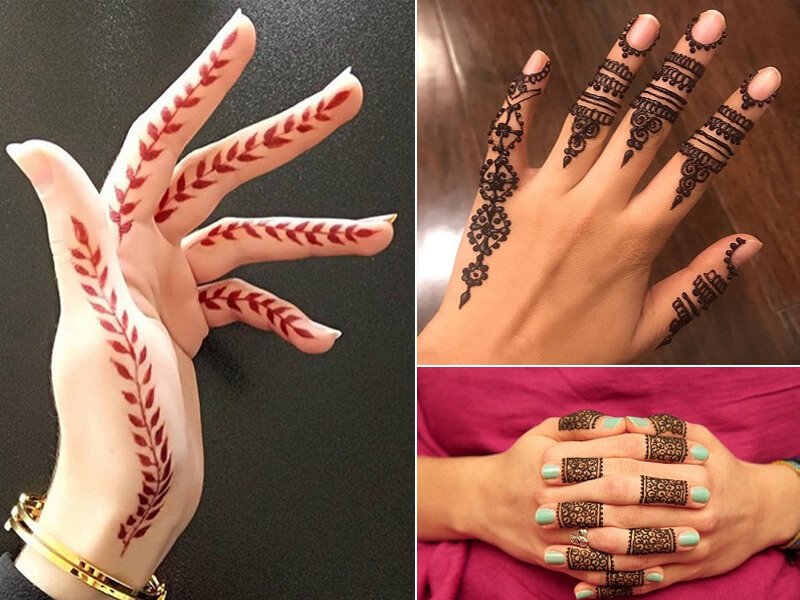 Finger Mehndi designs