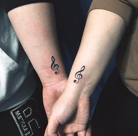 Párok Zenei Tetoválások