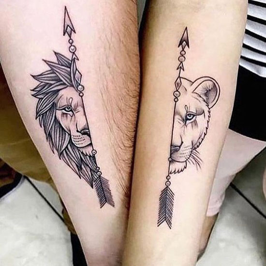 Gyönyörű pár tetoválás minták
