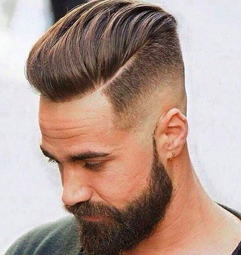 Slick Back Pompadour