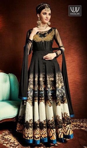 Silk Anarkali Salwar Suit