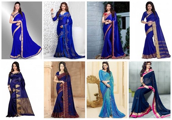 Blue Sarees