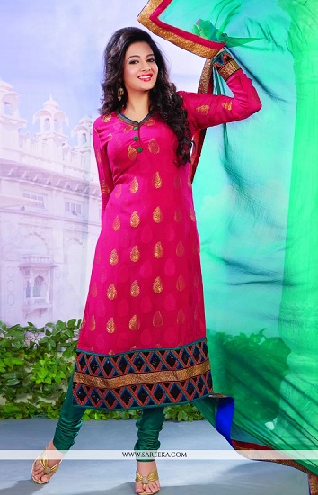 Lace Work Designer Churidar Suit