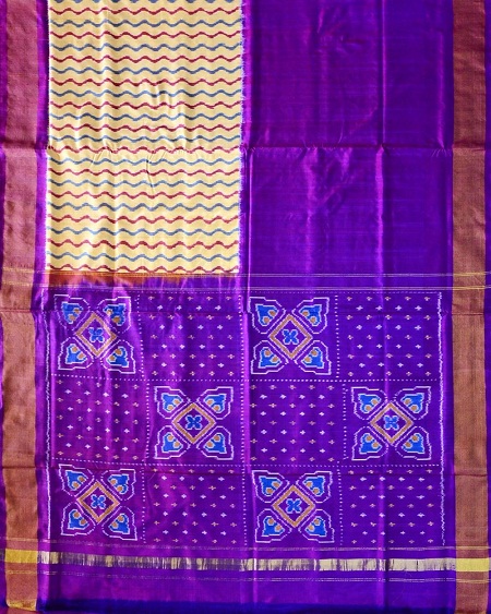 Az ibolya Pochampally Saree