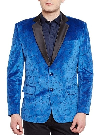 Velvet Blue Blazer til særlige begivenheder