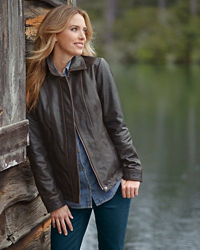 Eddie Bauer Læder Stine KvinderLæderjakke