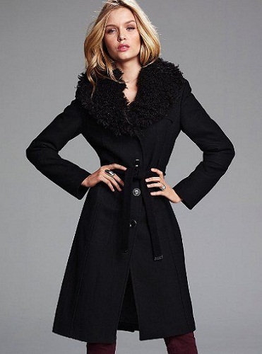 Michael Kors Fur-Collar læder damejakke