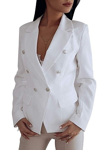 Double Breasted Party Wear Blazer - Női