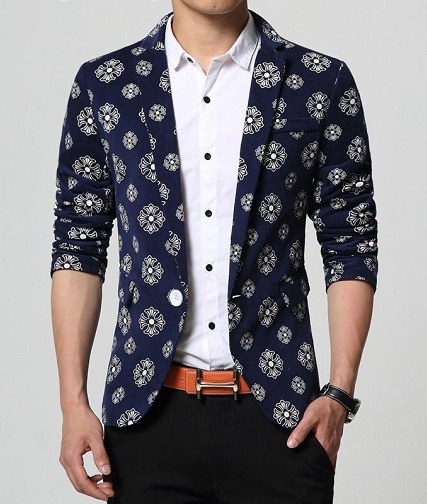 Nyomtatott Party Wear Blazer