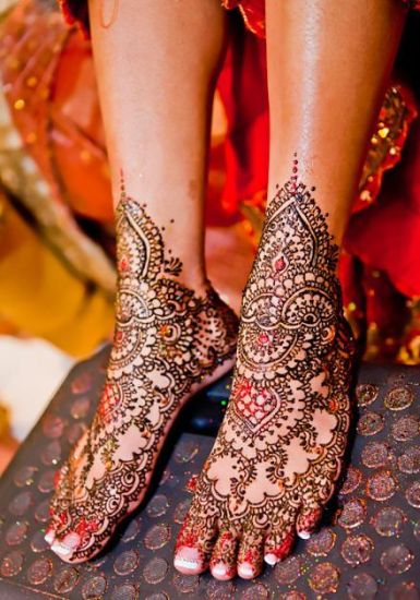 Legs Mehandi Designs