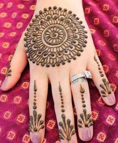 Cirkulært Mehndi -design