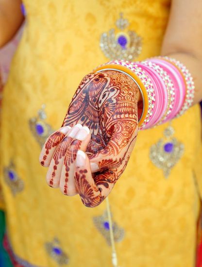 Traditionelle Punjabi Mehndi -designs