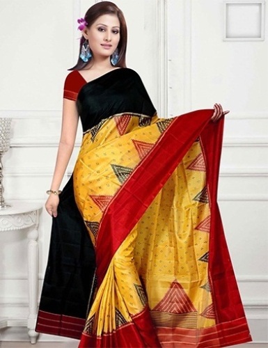 Den farverige Handloom Saree