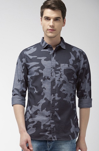 Levis skjorte med camouflageprint