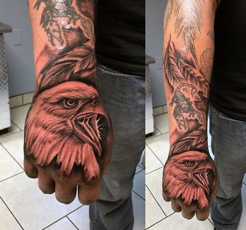 Eagle Tattoo Designs On Hand
