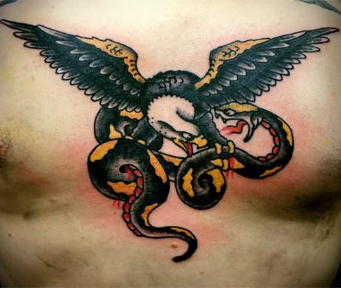 Fighting Eagle Tattoo Designs til mænd